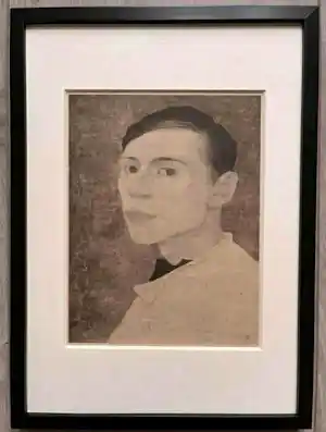 Jan Mankes - Originele Heliogravure Zelfportret 1923 verkocht voor € 125!