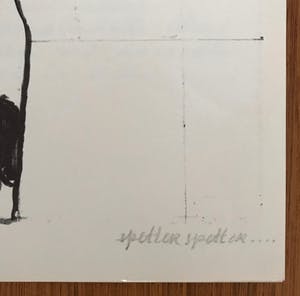 Reinier Lucassen - Lithografie - Gesigneerd - "Spetter spetter..." - 1966 - 22/50 kopen? Bied vanaf 45!
