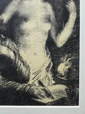 Henri Fantin-Latour - Inspiration. Uit L'Epreuve. Ingelijst. kopen? Bied vanaf 99!