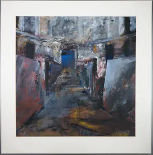Dick Tasma - Acryl op papier, Zonder titel - Ingelijst (Groot) kopen? Bied vanaf 70!