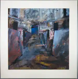 Dick Tasma - Acryl op papier, Zonder titel - Ingelijst (Groot) kopen? Bied vanaf 70!