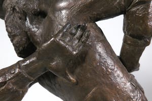 Amiran Djanashvili - Indrukwekkend en sierlijk bronzen beeld van een dansende rabbijn kopen? Bied vanaf 2000!
