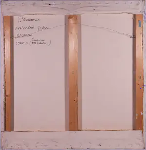 Paul Nassenstein - Acryl op doek, Crash I (Landschap met 2 autoos) kopen? Bied vanaf 175!