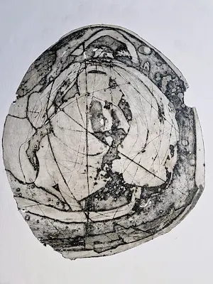 Cees Kortlang - Grote, in diverse grijstinten handgekl. reliëf Ets/aquatint - zeer kleine oplage kopen? Bied vanaf 38!