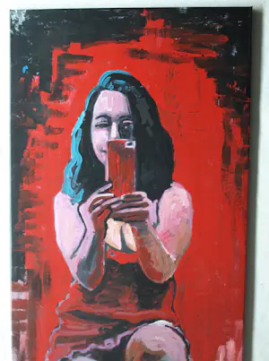 Peter Klashorst - Acrylverf op doek , Mathilda – 120 x 50 cm - 2018 kopen? Bied vanaf 250!