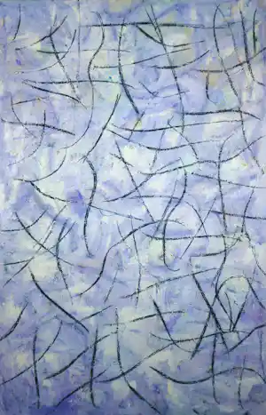 Angelos Tassopoulos - Olieverf op doek, Abstracte compositie - Zeer groot kopen? Bied vanaf 180!