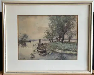 Adriaan Terhell - Waterlandschap kopen? Bied vanaf 50!