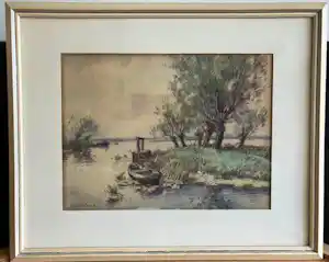 Adriaan Terhell - Waterlandschap kopen? Bied vanaf 50!