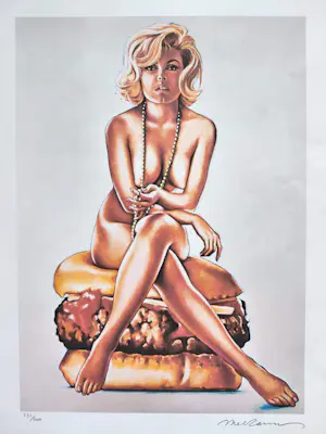 Mel Ramos - Hamburger Girl, genummerde offset litho kopen? Bied vanaf 75!