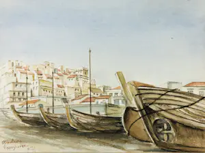 H.F. van Goor-Methorst - Albufeira, stadsgezicht kopen? Bied vanaf 55!