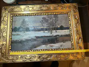 Franz Schreyer - Wintermorgen im Moor kopen? Bied vanaf 200!
