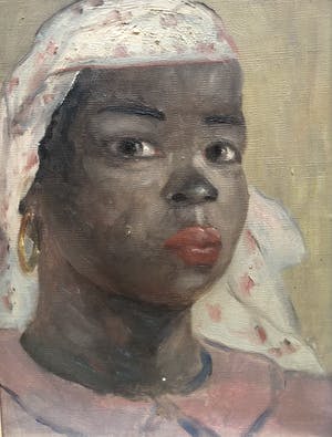 Niet of onleesbaar gesigneerd - Portret van een jonge vrouw kopen? Bied vanaf 1!