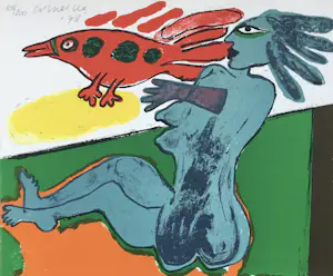 Corneille - kleurenlitho - 1978 - ‘L’ ete ardent’ kopen? Bied vanaf 245!