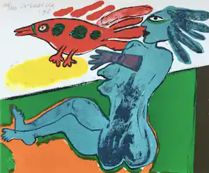 Corneille - kleurenlitho - 1978 - ‘L’ ete ardent’ kopen? Bied vanaf 245!