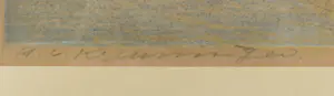 Harry van Kruiningen - Litho, Abstracte voorstelling van drie bomen kopen? Bied vanaf 80!