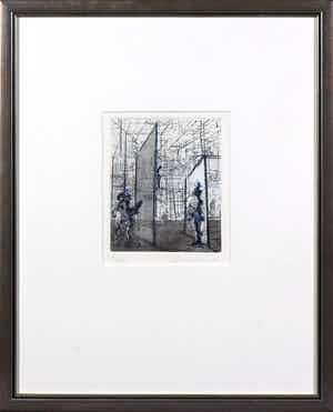 Constant - Ets en aquatint, Sade en het Labyrinth - Ingelijst verkocht voor € 370!