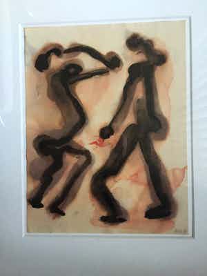 Herman Krikhaar - aquarel uit 1984 verkocht voor € 149!