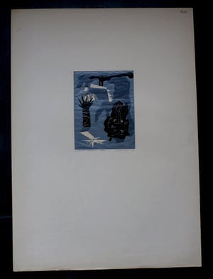 Cor Basart - Linosnede/handdruk - 1949 kopen? Bied vanaf 45!