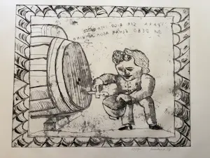 Lucebert - **Prijs Verlaagd** Spaanse Snaak (1967) – Originele ets, handgesigneerd (24/190) kopen? Bied vanaf 189!