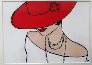 Niet of onleesbaar gesigneerd - Deux dames élégantes, Gesigneerd: DE 88 kopen? Bied vanaf 1!