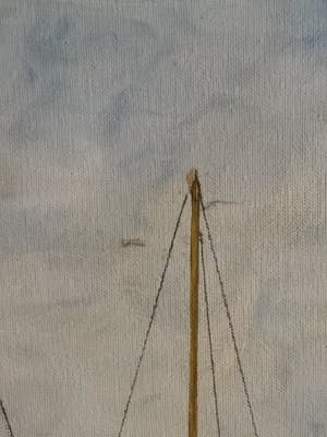 Niet of onleesbaar gesigneerd - Havenzicht met zeilboten kopen? Bied vanaf 1!