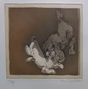 Constant - HONDEN / KLEURETS / 65x50cm / SIG verkocht voor € 155!