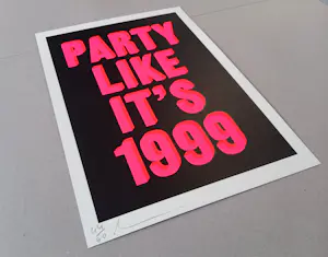 Dave Buonaguidi - Party like it's 1999 - Siebdruck 2021 handsigniert und nummeriert kopen? Bied vanaf 220!