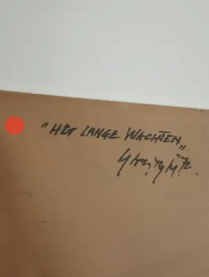 Mart Min - Het Lange Wachten -Krijt met aquarel kopen? Bied vanaf 200!