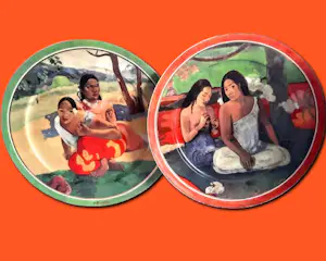 Porzellanfabrik W. Goebel - 2 Wandteller Artis Orbis Paul Gauguin Arearea und Deux Tahitiennes 90er Jahre kopen? Bied vanaf 58!
