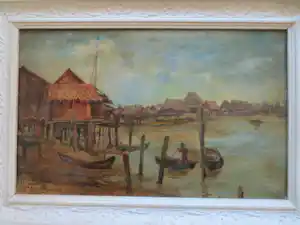 Max Fleischer - Indonesie Java Vissersdorp 1898 kopen? Bied vanaf 250!