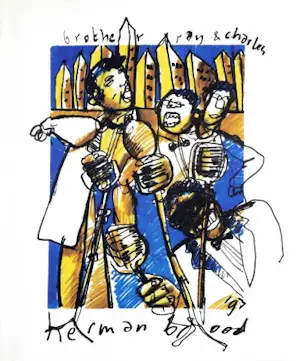 Herman Brood - Kleurenoffset-litho RAY CHARLES uit 1993 kopen? Bied vanaf 65!