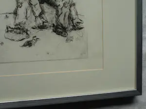 Georg Baselitz - 2 Ingelijste etsen , o.a. Die Falle (‘De val’ , ‘The trap’) uit 1965 kopen? Bied vanaf 1!
