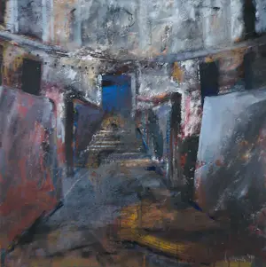 Dick Tasma - Acryl op papier, Zonder titel - Ingelijst (Groot) kopen? Bied vanaf 70!