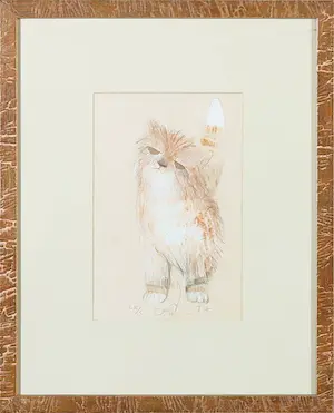Mohaier Dariush - Twee litho's, Katten kopen? Bied vanaf 1!