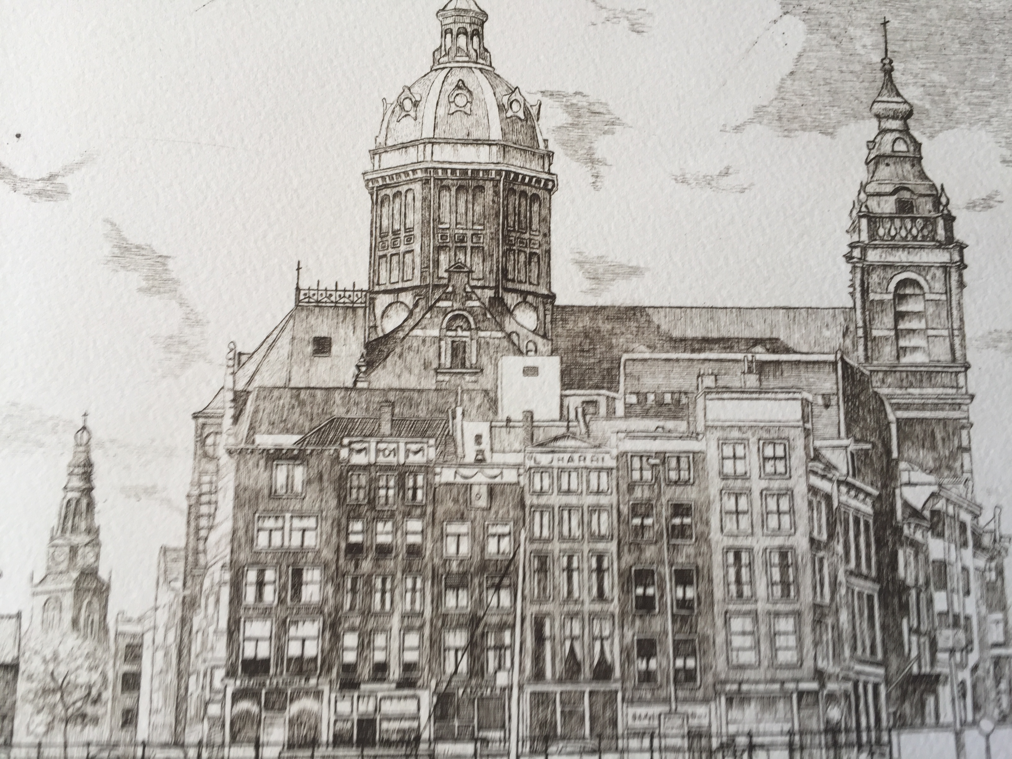 Niet of onleesbaar gesigneerd - ets - Prins Hendrikkade Amsterdam kopen? Bied vanaf 1!