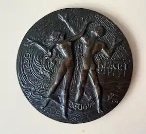 Maarten Pauw - Bronzen Prijspenning Koninklijke vereniging van leraren en onderwijzers in de li verkocht voor € 50!