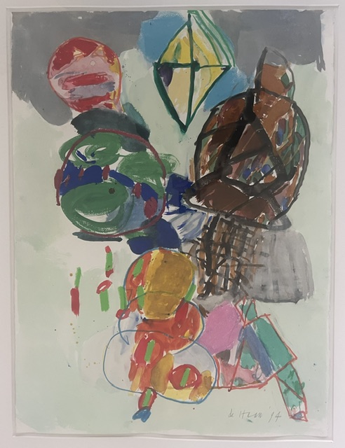 Jurjen de Haan - Kleurrijke abstracte compositie. kopen? Bied vanaf 300!