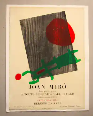 Joan Miro - HOLZSCHNITT " A TOUTE EPREUVE de PAUL ELUARD " 1959 kopen? Bied vanaf 300!