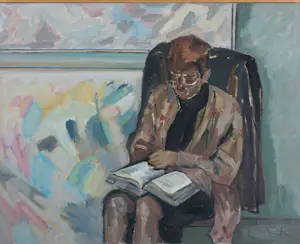 Janus Nuiten - Olieverf op doek, Portret kopen? Bied vanaf 10!