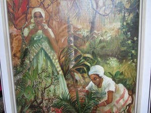 Niet of onleesbaar gesigneerd - Dames figuren in de jungle kopen? Bied vanaf 1!