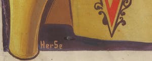 Curiosa - Onbekende kunstenaar - Handgesigneerde gouache, Reclametekening Amontillado Fino Vda de Jose Velez kopen? Bied vanaf 1!