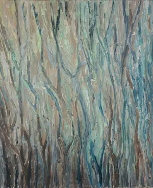 Janus Nuiten - Olieverf op doek, Bomen in de winter kopen? Bied vanaf 100!