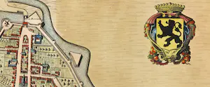 Niet of onleesbaar gesigneerd - Handgekleurde gravure, Aldenarda vulgo Audenaerde (Oudenaarde) kopen? Bied vanaf 1!