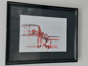 Matt Groening - Originele productie stifttekening + certificaat en lijst kopen? Bied vanaf 90!