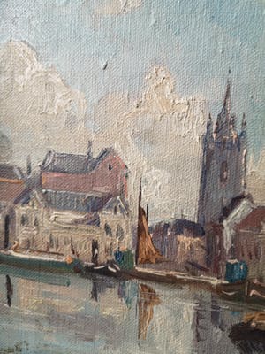 Willem Horselenberg - Havengezicht in Delft kopen? Bied vanaf 75!