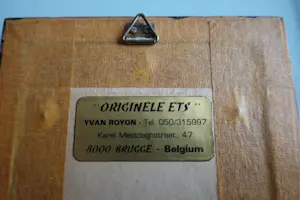 Yvan Royon - Originele miniatuur ets met een tafereel uit Brugge kopen? Bied vanaf 30!