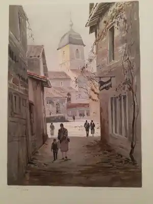Allain Renoux - Litho, Titel, De schaduw. kopen? Bied vanaf 35!