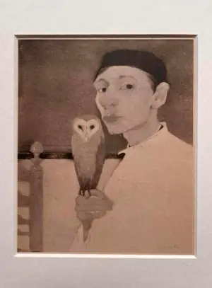 Jan Mankes - Originele Heliogravure Zelfportret met Uil 1923 kopen? Bied vanaf 170!