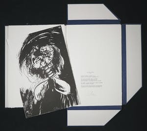 Hugo Claus - Litho uit de portfolio Fuga, Winter 2 (inclusief map en haiku) kopen? Bied vanaf 70!