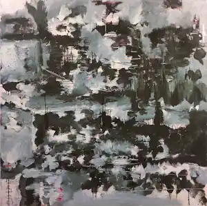 Angelos Tassopoulos - Olieverf op doek, Abstracte compositie - Zeer groot kopen? Bied vanaf 150!